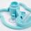 Durable Small Animal Water Unit thin center And Wide-blue 2