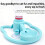 Durable Small Animal Water Unit thin center And Wide-blue 4
