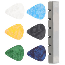 5Pièces Silence Guitare Mute Dampener Pour Pratique Sans Bruit Argenté