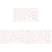 3Feuilles Décorations Auto-Adhésives Multicolores Pour Festival