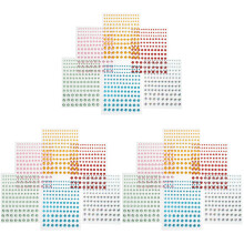 18Feuilles Stickers Plastique Colorés Idéal Décorations