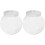 6Pcs Clear Candy Storage Jars Pet Plastic White Lid Snack Container 1