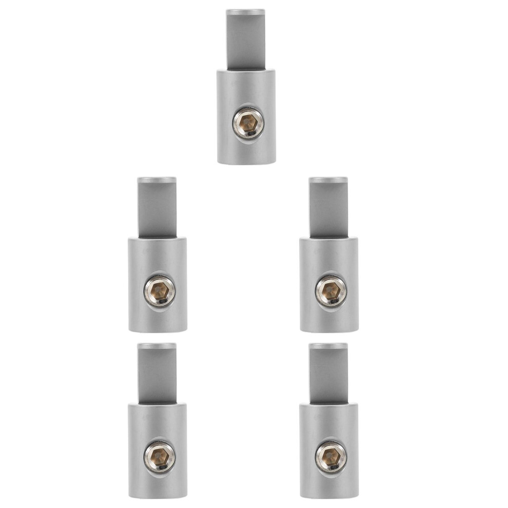 5Pcs Car Amp Input Reducers Aluminum Alloy Audio Wire Terminals Silver 312425010084