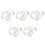 50Pcs Silver Copper Cable End Terminal Kit for Car Audio Systems 1