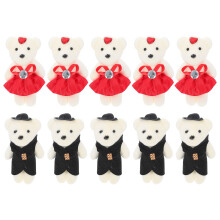 30Pcs Lovely Graduation Bear Dolls Decorative Gifts for Graduates