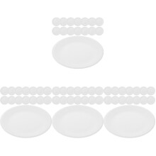 200Pcs White Paper Plates Elegant Party Plates for Dessert and Dinner