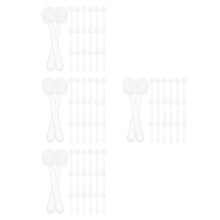 80Pcs Lightweight Plastic Fan Handles for DIY Bridal and Daily Use
