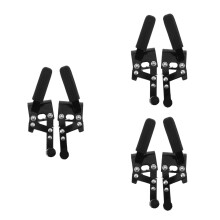 3Pairs Black Wheelchair Brake Handles System Metal Plastic