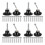 4Sets Versatile Sanding Disc Pad Adapter with Shank for Grinder Black 1