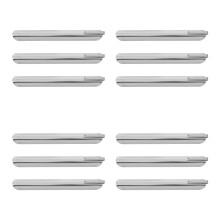 12Pcs Durable Stainless Steel Table Crumber Sweepers for Home & Dining