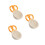 3Pcs Beige Ceramic Condiment Bowls with Handle, Easy Clean and Stylish 1