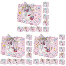 30Pcs Colorful Party Goodie Bags with Handle Bulk Gift Packaging