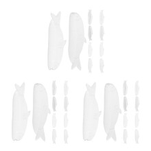 15Pairs Transparent Silicone Lash Pads Dolphin Shape for DIY Lash Lift