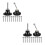 2Sets Durable Disc Pad Holder with Shank for Grinder Sanding Use 1