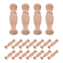 20Pcs Wooden Stair Baluster Posts Roman Column Style Home Decor Khaki