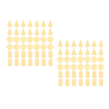 600Pcs Golden Cupcake Base Mini Cake Boards Food Grade Display