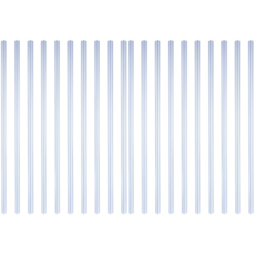 20Pcs Portable Transparent Slide Binders for A4 Bookbinding Clips