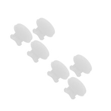 6Pcs White Silicone Lunch Box Sealing Plugs with Vent Hole Covers