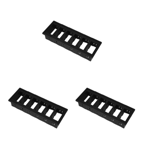 3Sets ABS Plastic Car and Marine Rocker Switch Panel Mounting Frame