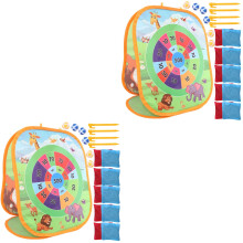 2Sets Portable Bean Bag Toss Toy for Children Indoor Outdoor Play