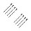 8Pcs Portable Black Metal Eyelash Comb and Eyelash Separator Tool 1