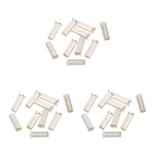30Pcs Silver Copper Cable Pin Connector Kit for Car Audio Wiring