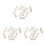 30Pcs Silver Copper Cable Pin Connector Kit for Car Audio Wiring 1