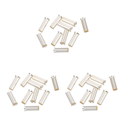 30Pcs Silver Copper Cable Pin Connector Kit for Car Audio Wiring