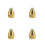 4Sets Aluminum Alloy fork Feet with Crystal Base for Home Use 1