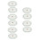 10Pcs Reusable Silver Plastic Rectangle Food Bowl Lids for Lunch Boxes 1