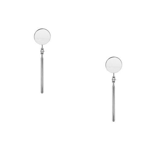 2Pcs Durable Silver Handheld Telescoping Mirrors for Automotive Repair