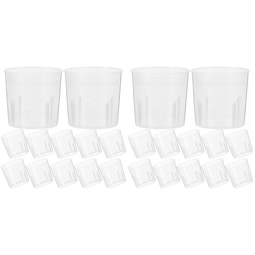 200Pcs Transparent Measuring Cups for Epoxy Resin and DIY Craft Tools