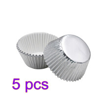500Pcs Silver Aluminum Foil Muffin Cups Cupcake Holders for Parties