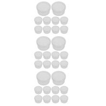 30Pcs Durable Transparent Plastic Storage Boxes Ideal for Cosmetics