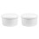 2Pcs White ABS Ice Mold for Storage Reusable Ice Cube Tray with Lid 1