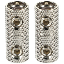 2Pcs Silver Audio Wire Extension Connector Kit for Car Stereo Systems