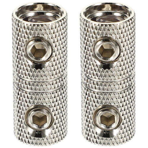 2Pcs Silver Audio Wire Extension Connector Kit for Car Stereo Systems