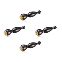4Pcs Natural Wood Face Massage Tool Coffee Eye Massager for Home Use