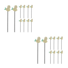 2 Pack Small Straws For Cocktails Fruit Party Drinking Decorative