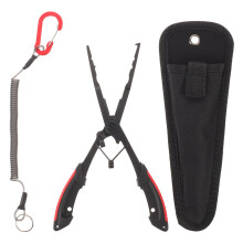 1Set Portable Fishing Pliers Non-Slip Handle Hook Removal Line Cutter
