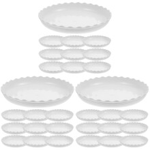 30Pièces Plateaux Anti-Débordement Blancs Pour Pots De Fleurs