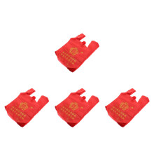 200Pcs Red Pe Favor Bags for Wedding, Birthday, and Festive Events