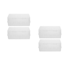 4Pcs Outdoor Waterproof Electrical Box White PP Power Strip Protector