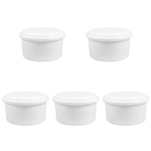 5Pcs Large Capacity White Ice Cube Mold ABS Material for Storage Use