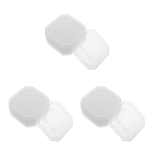 60Pcs Square Clear Planter Drip Trays Space-Saving Plastic Pot Saucers