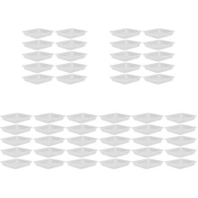 50Pcs Transparent Plant Saucers PP Plastic Drip Tray for Planter Pots