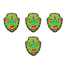 4Pcs Kids Foam Shield Toy Multi Safe Lightweight Costume