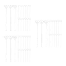 240Pcs Clear Floral Pick Card Holders Plastic Flower Photo Memo Clips