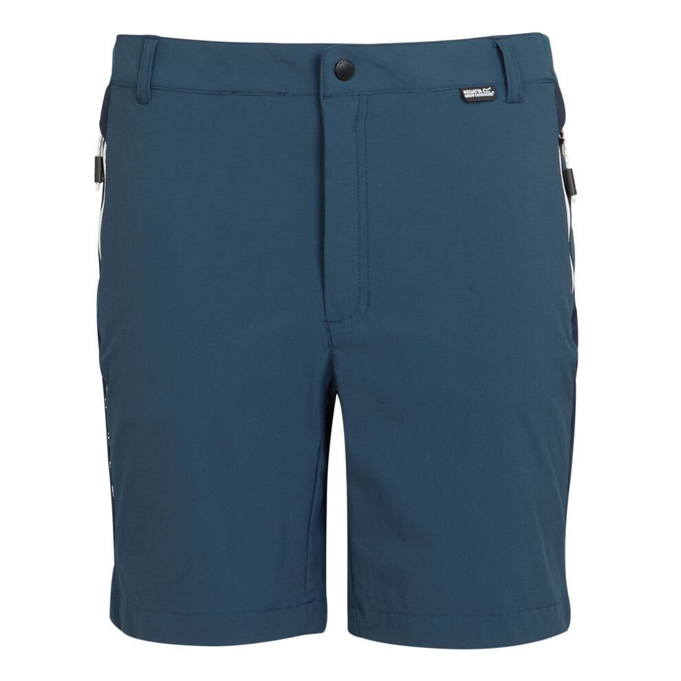 Regatta (44R, Moonlight Denim/Navy) Mens Mountain Ii Shorts Multicoloured