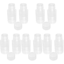 10Sets Transparent Pet Honey Bottle Lids Separable Screw Caps for Jam